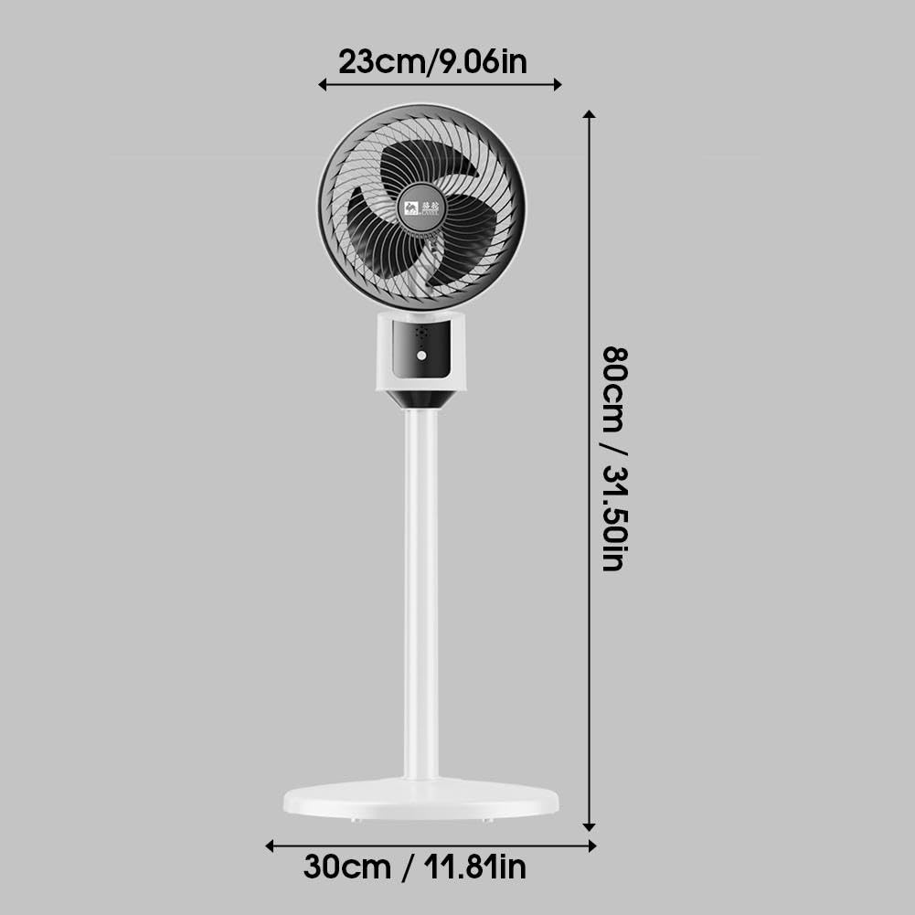 Standing Fan with Remote, 90° Oscillating, 3 Speeds, Adjustable Height M88545