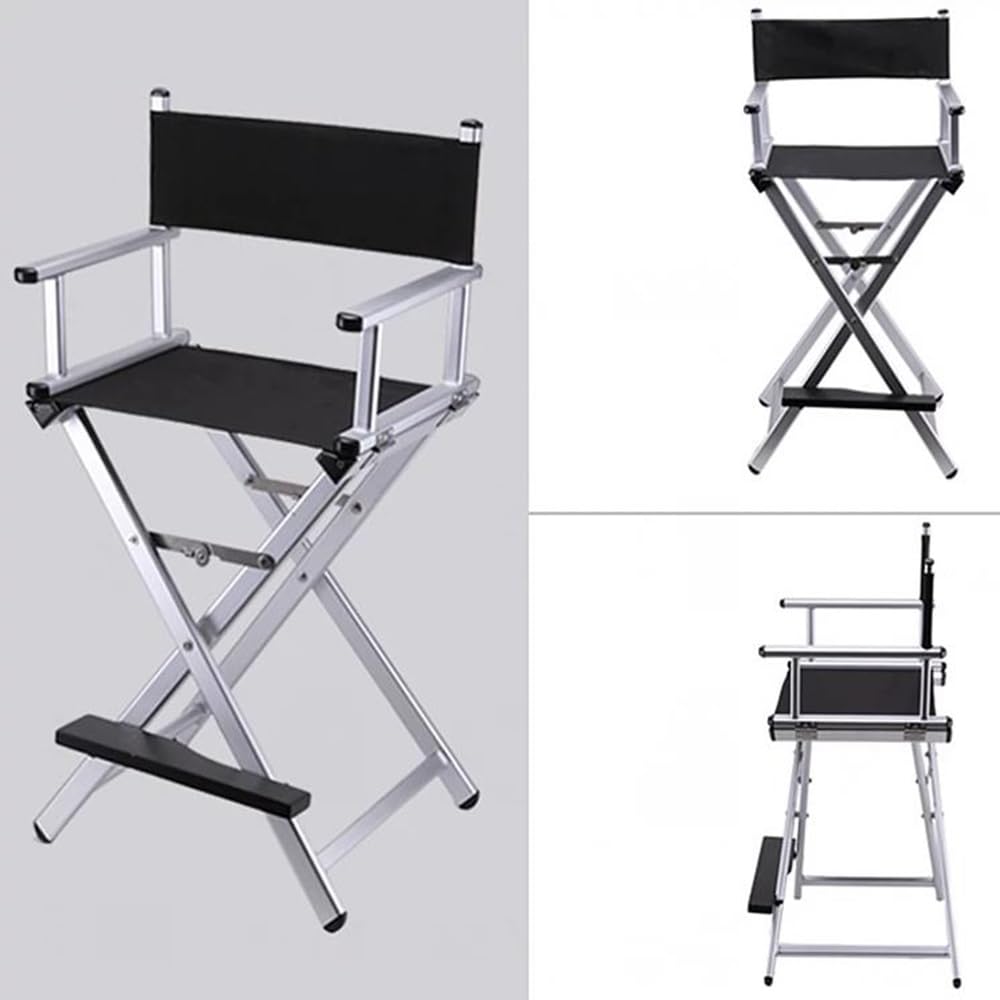 Tall Folding Directors Chair with Backs 250lbs Capacity Gold X710