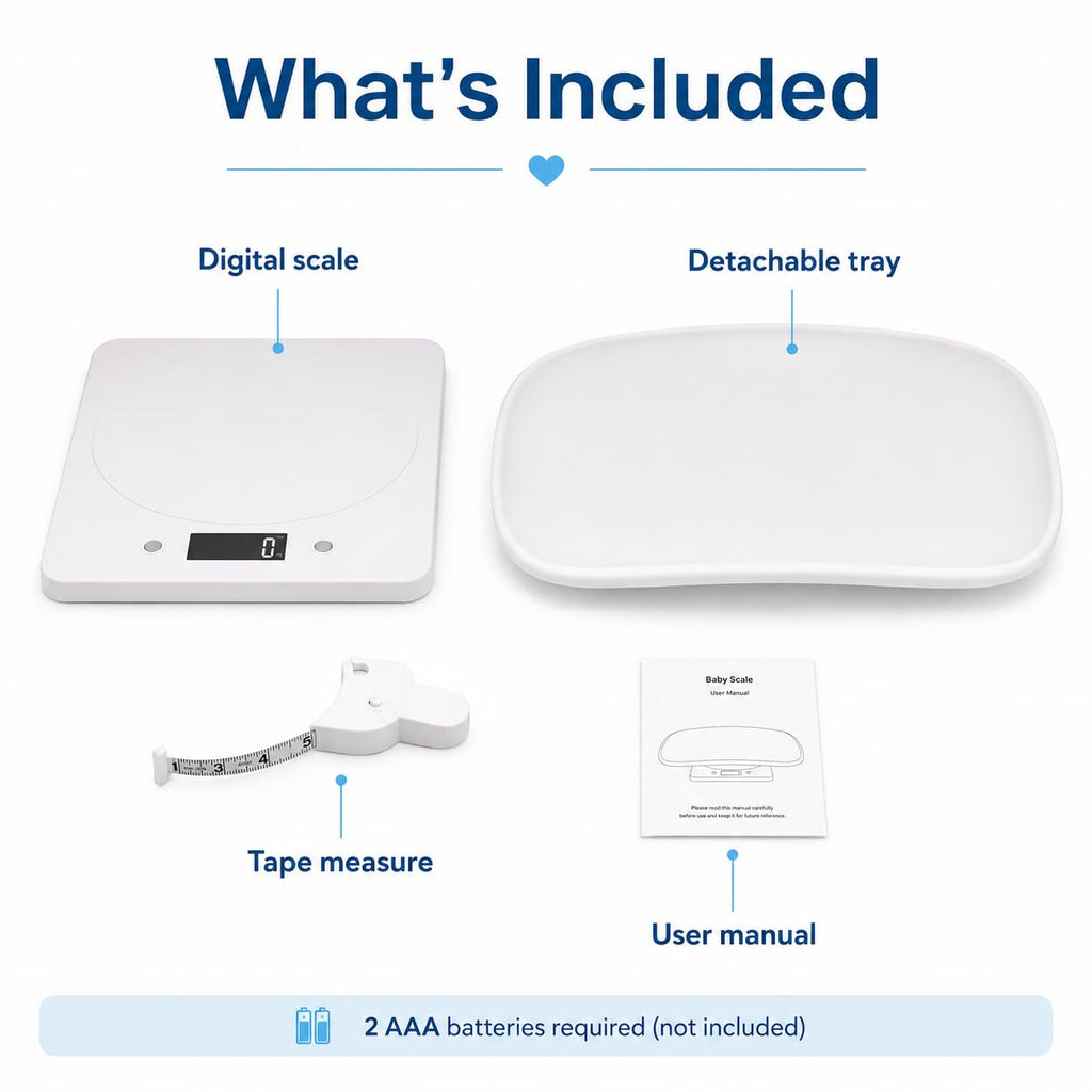 Digital Pet Scale with 1g Resolution and Tape Measure L256