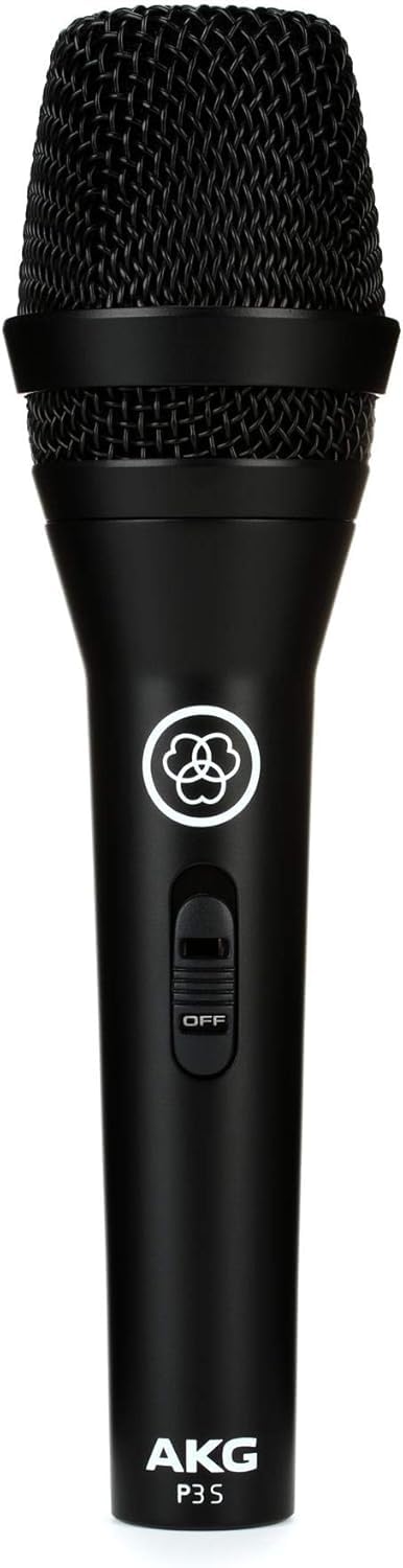 Cardioid Dynamic Vocal Microphone with On/Off Switch, XLR Connector, Black D5437