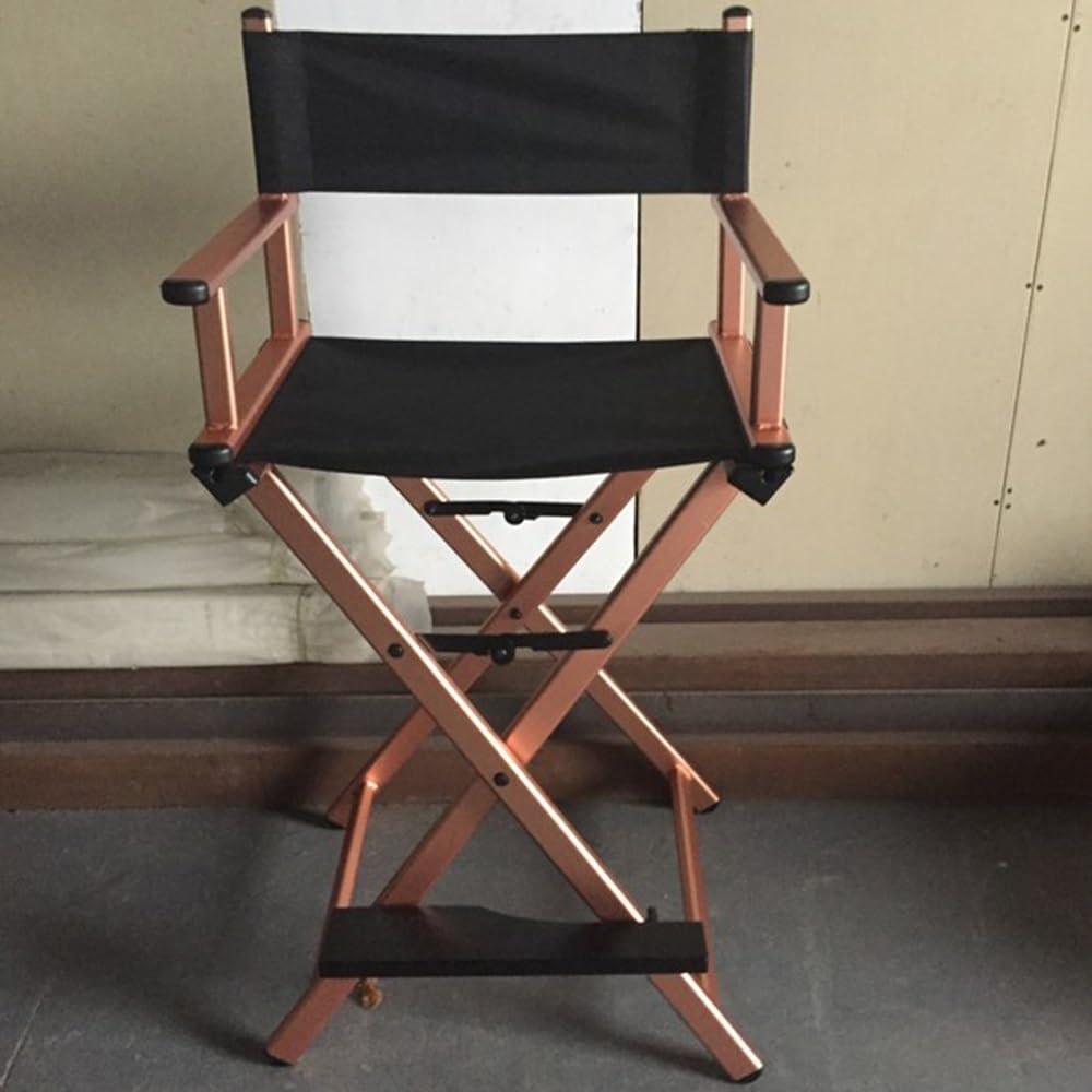 Tall Folding Directors Chair with Backs 250lbs Capacity Gold X710
