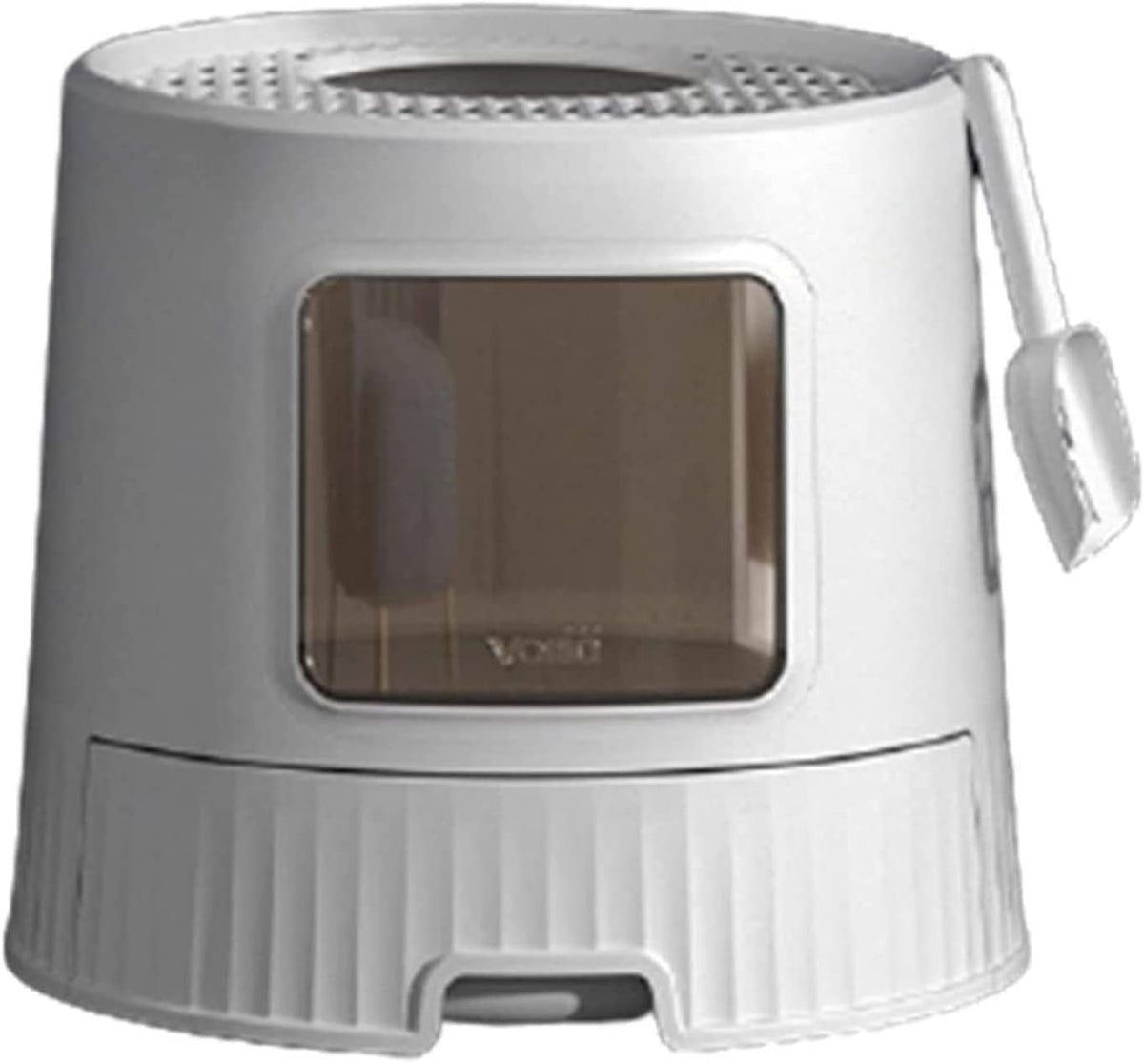 Large White Cat Litter Box with Lid W104173