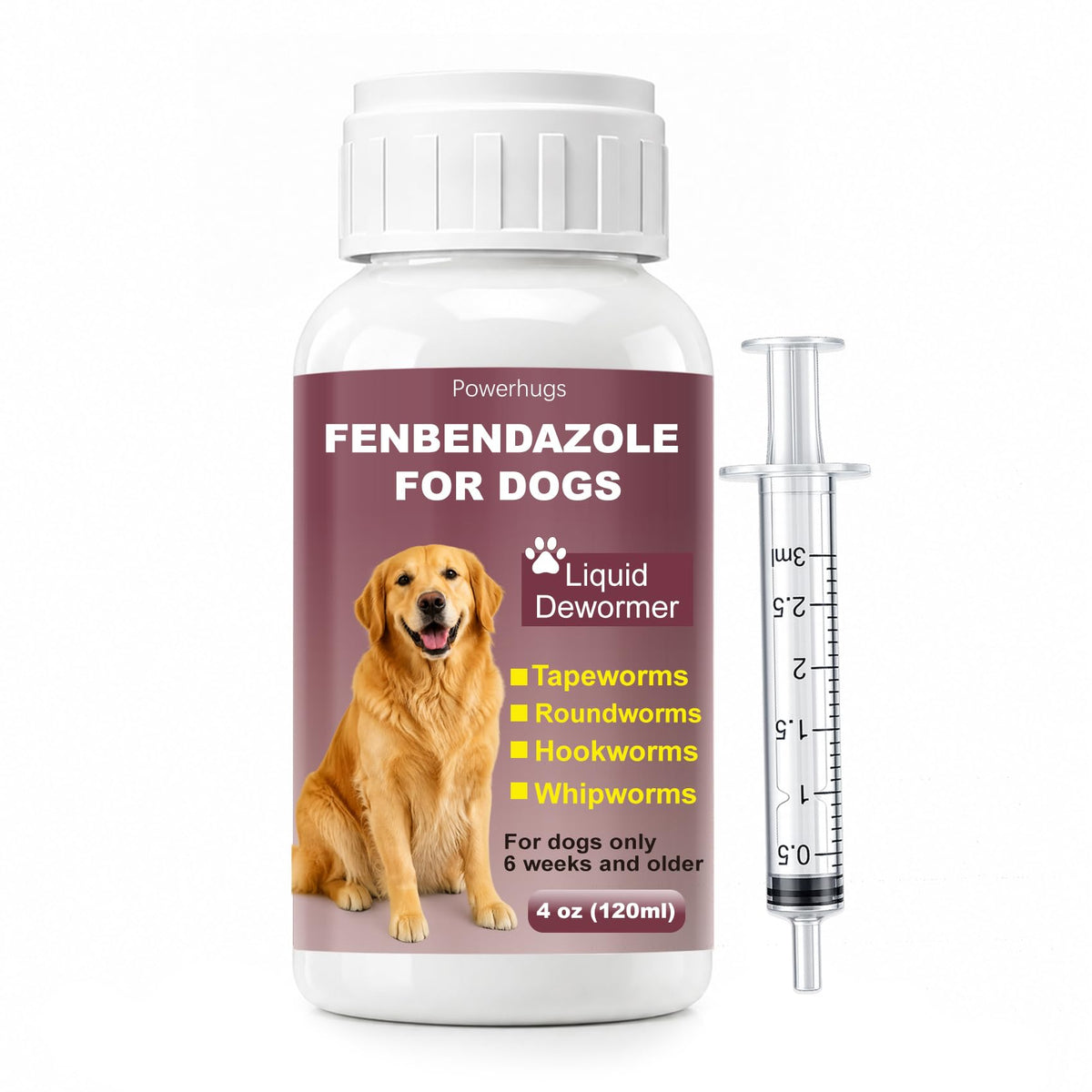 Dog Dewormer for Tapeworms, Roundworms, Hookworms and Whipworms U765878