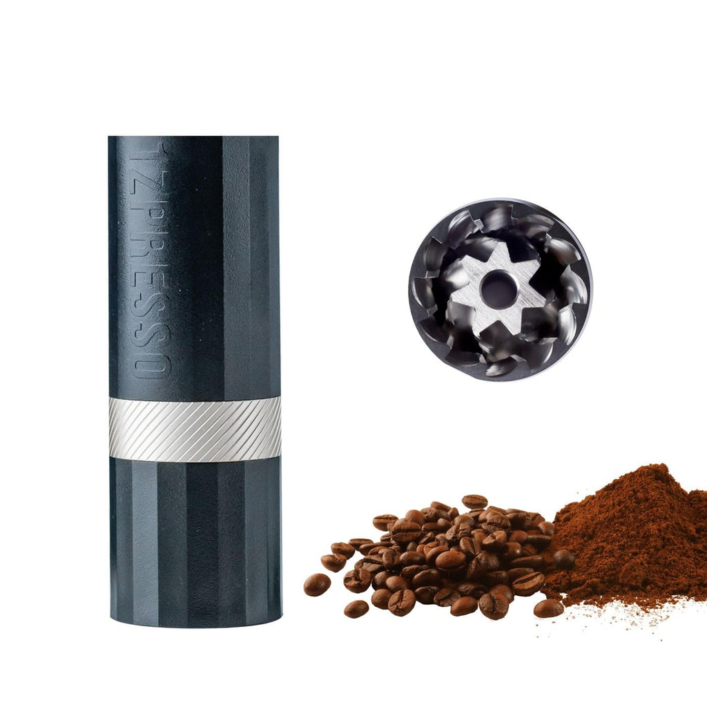 Black Manual Coffee Grinder, Stainless Steel Conical Burr A393