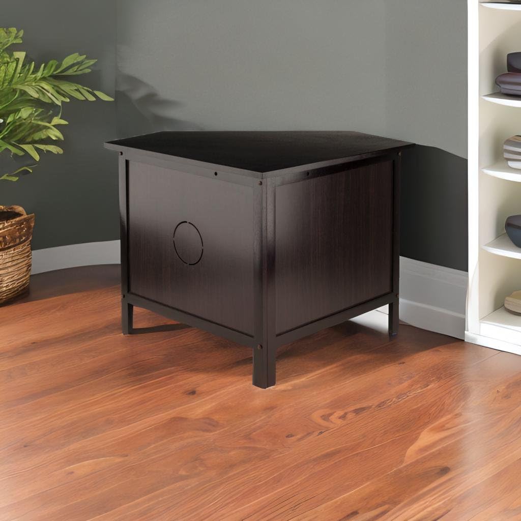 Espresso Corner TV Stand C815302