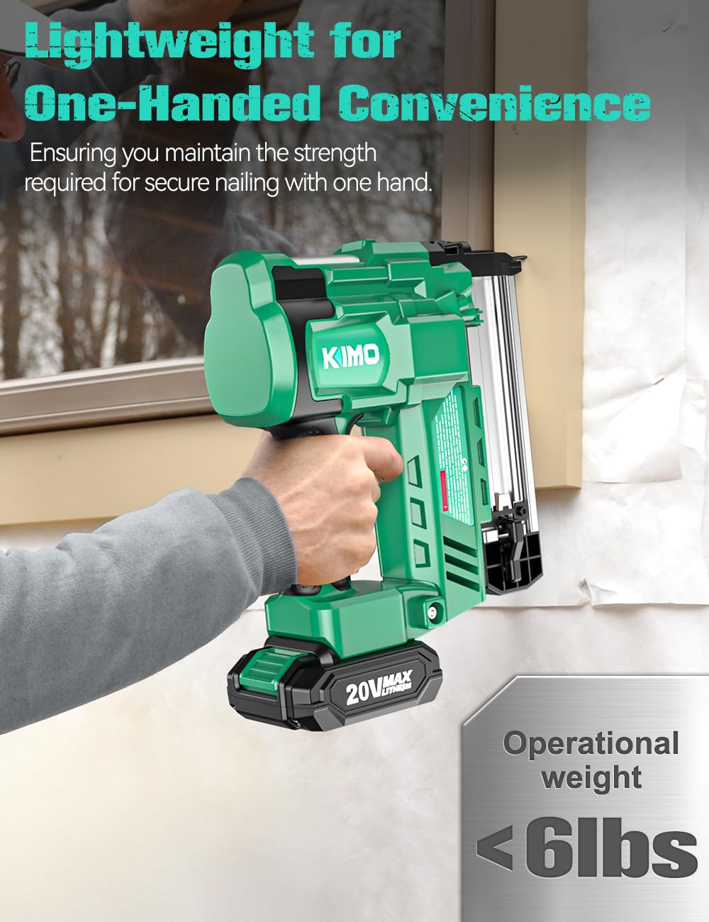 18 Gauge Cordless Brad Nailer and Stapler with Battery W71593