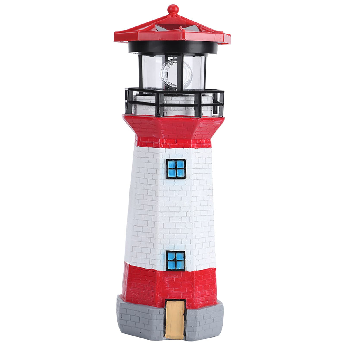 Solar Powered Rotating LED Lighthouse J1674