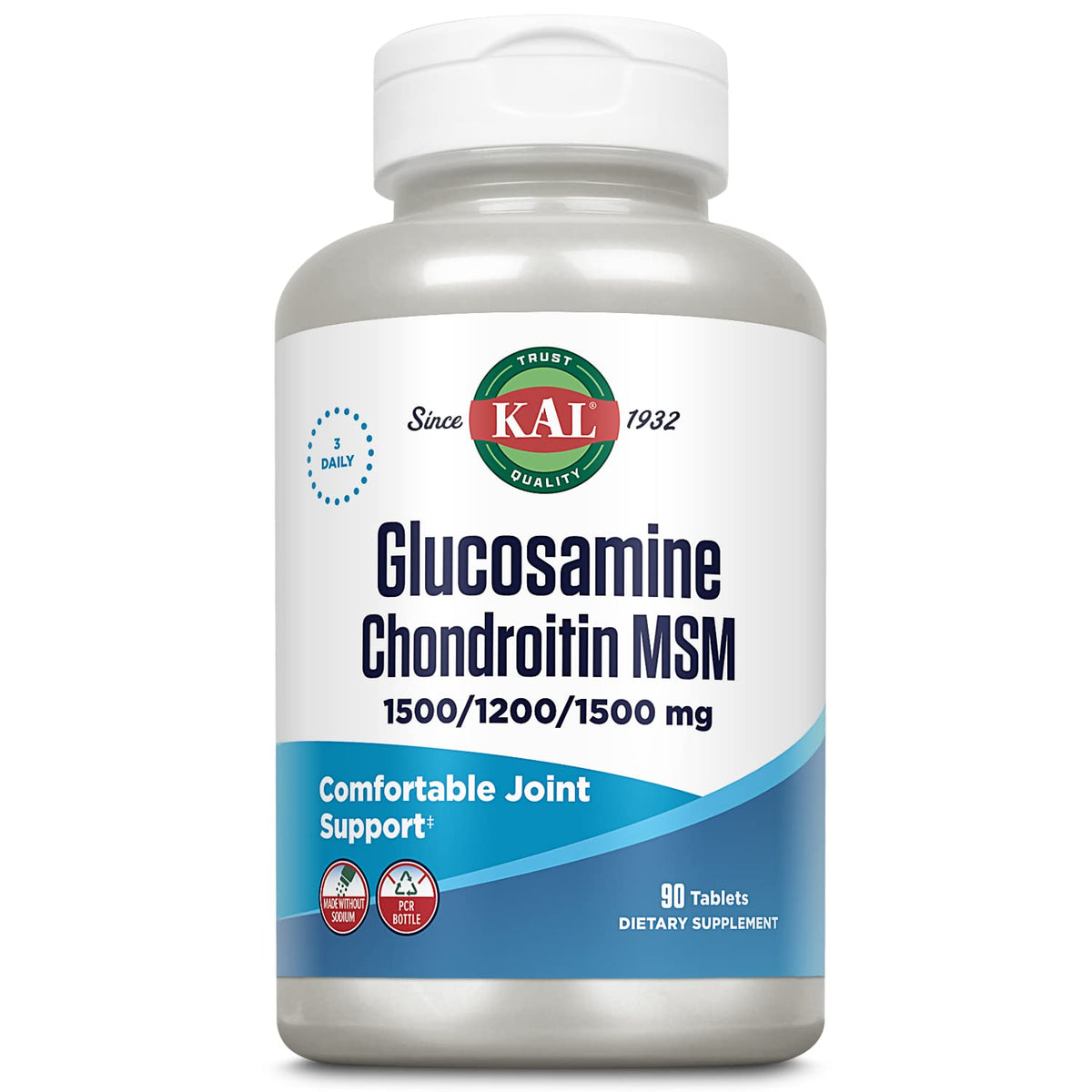 Glucosamine Chondroitin MSM Joint Support Supplement 90 Tablets F32035