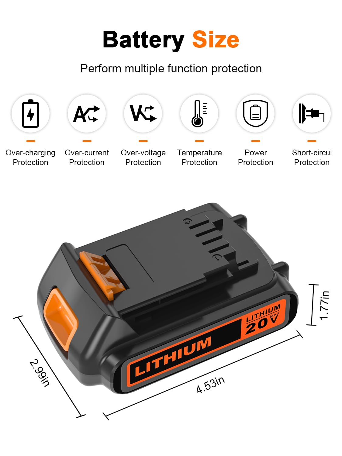 20 Volt MAX 2.0Ah Lithium ion Battery I503744