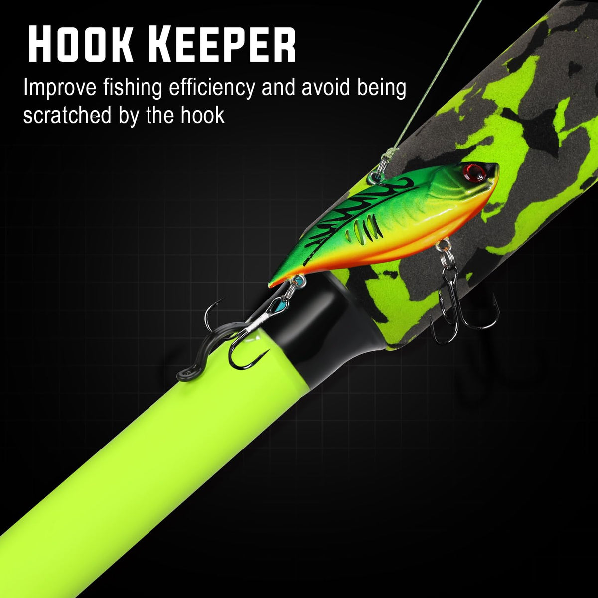2-Piece Graphite Casting & Spinning Fishing Rod B352