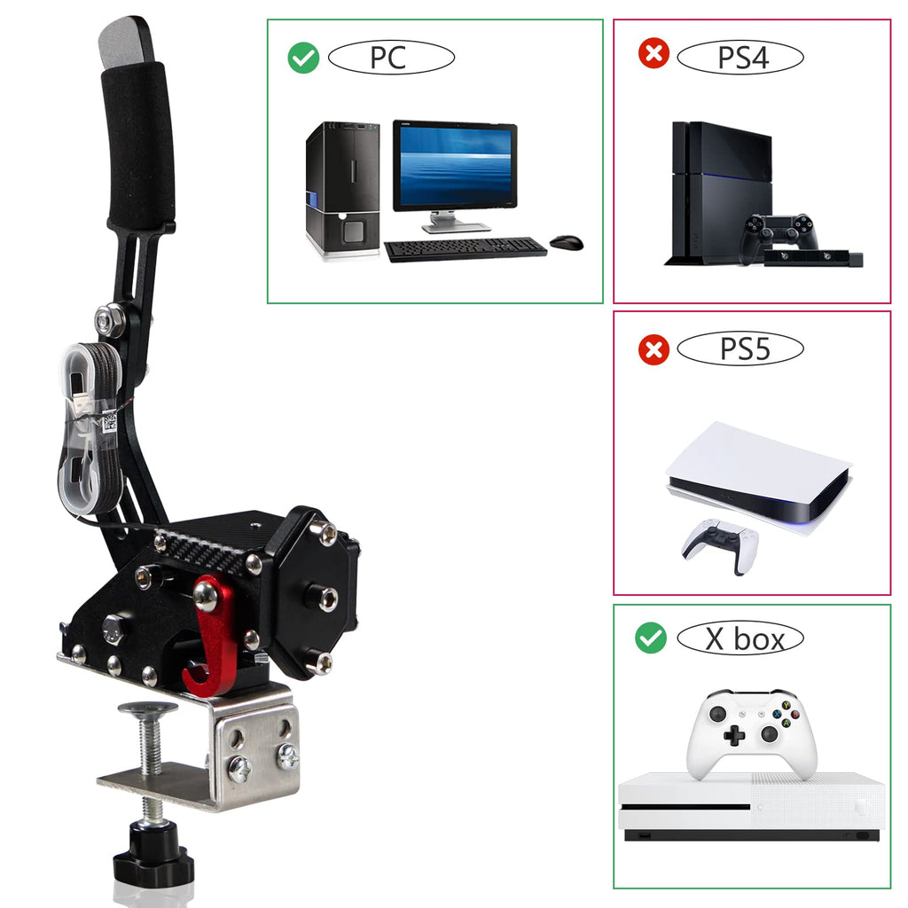2-in-1 USB Handbrake with Hall Sensor and Clamp R848