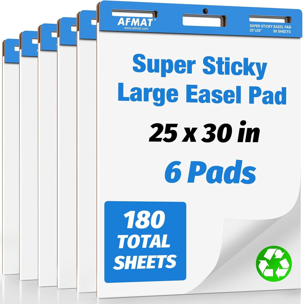 Self Stick Easel Pads 25 in x 30 in 30 Sheets 6 Pads I7680