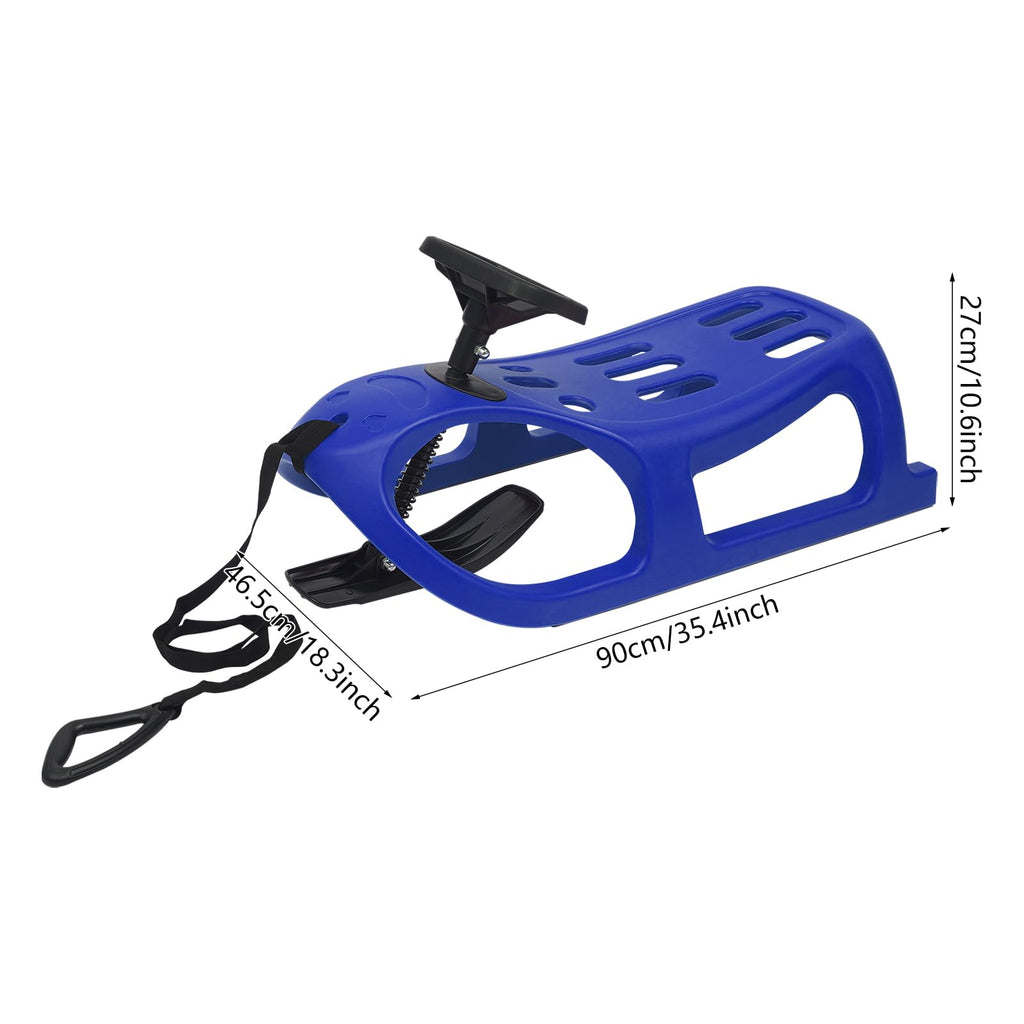 Cold-Resistant Plastic Snow Sled with Pull Rope I2958