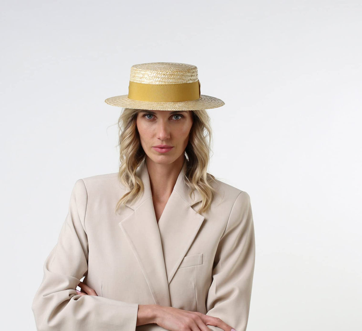 Straw Boater Hat P8680