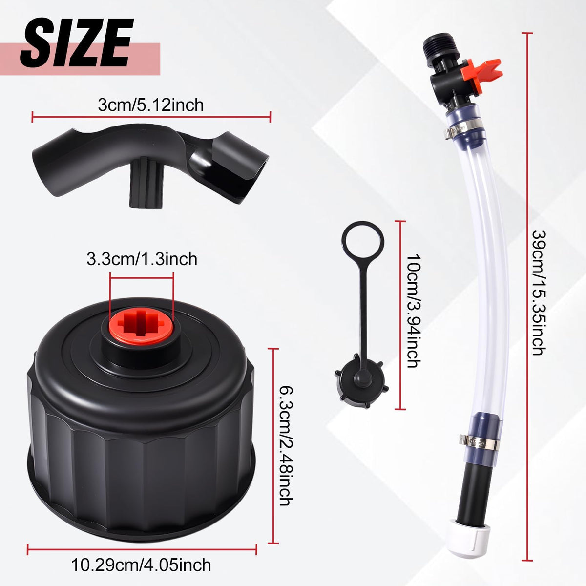 4Pcs Racing Fuel Filler Hose Kits L4596