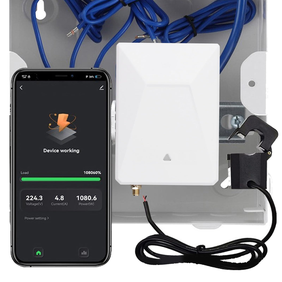 3 Phase 4 Wire Wi Fi Real Time Electricity Usage Monitor K82799