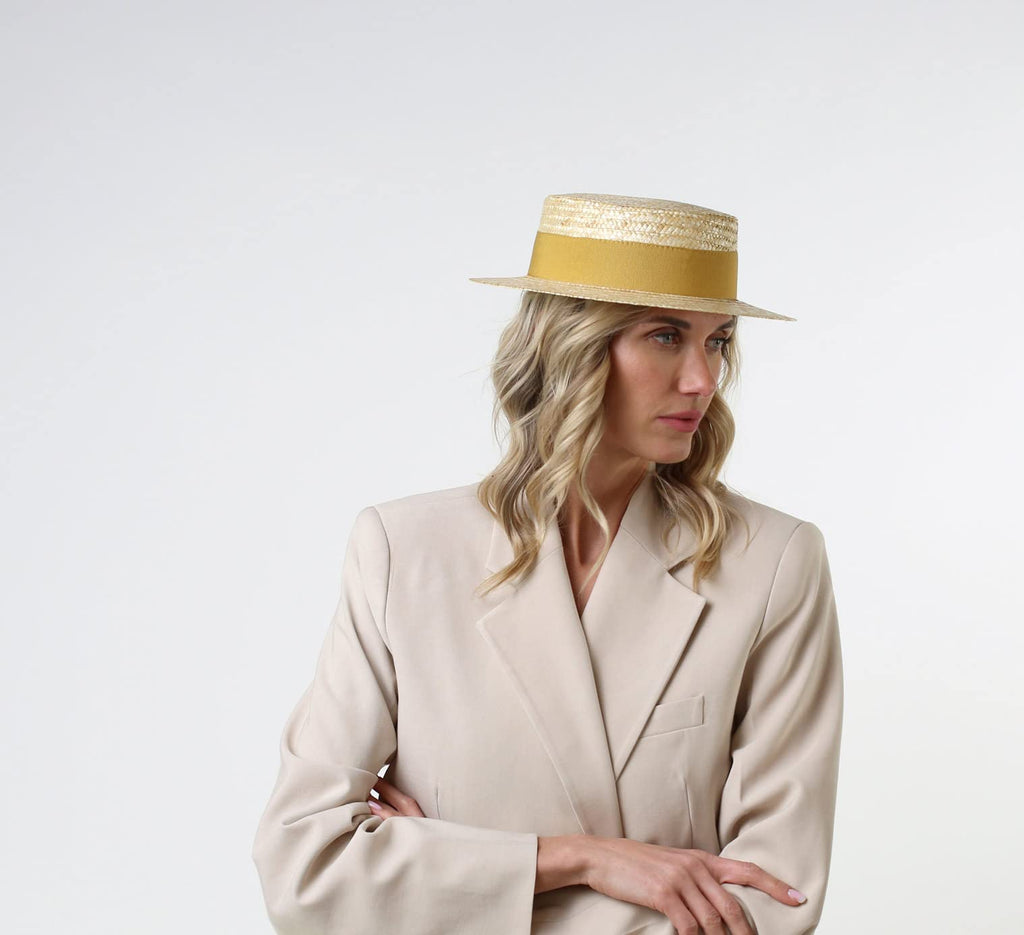 Straw Boater Hat P8680