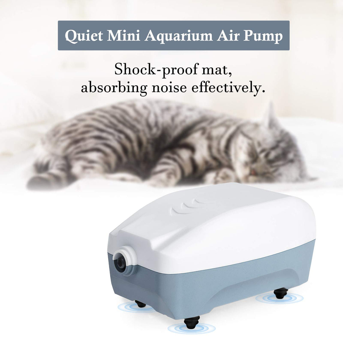 2W Single Outlet Aquarium Air Pump 25GPH L6731