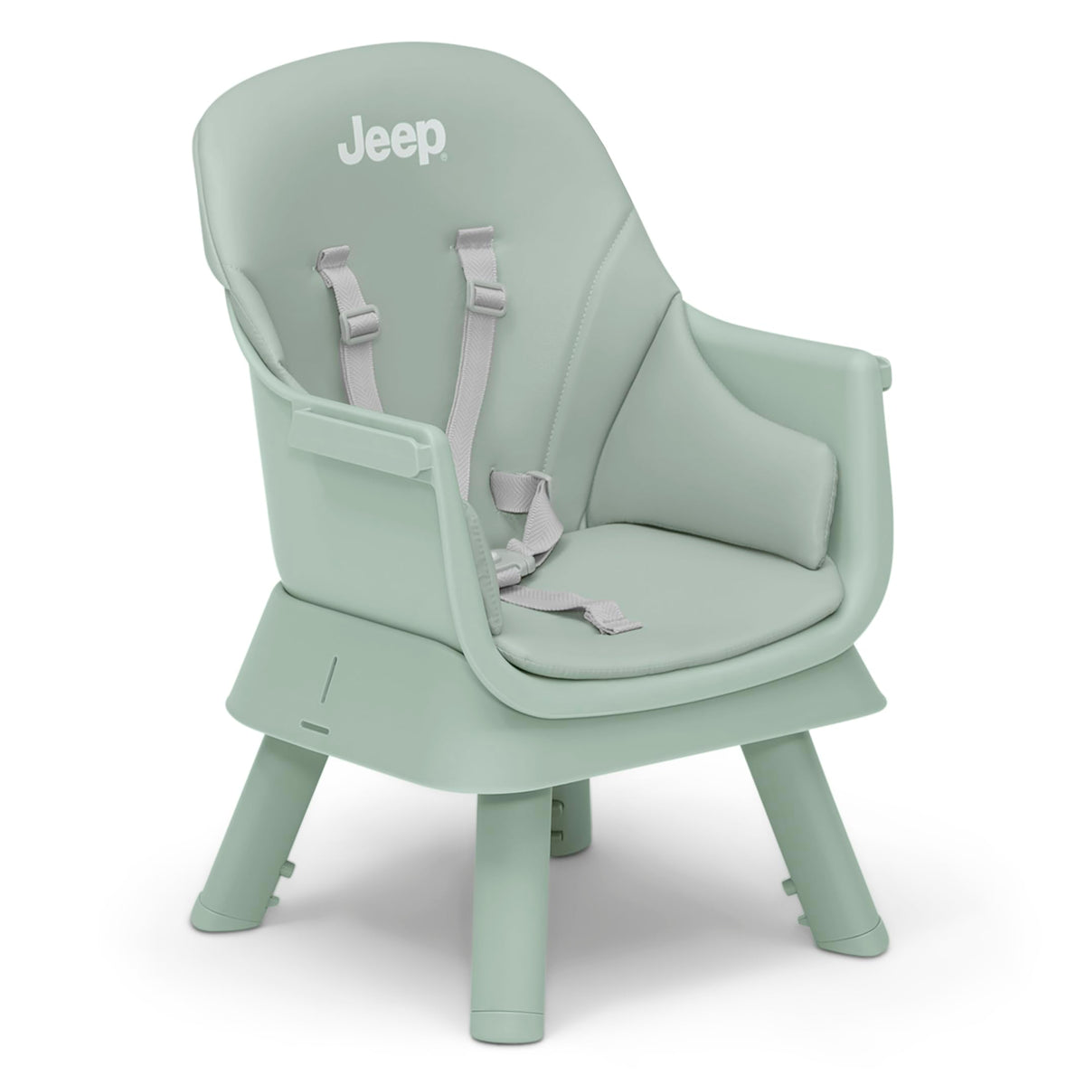 6-in-1 High Chair Converts to Stool Booster Seat Toddler Chair Activity Table and Desk and Chair Sage Green G7733