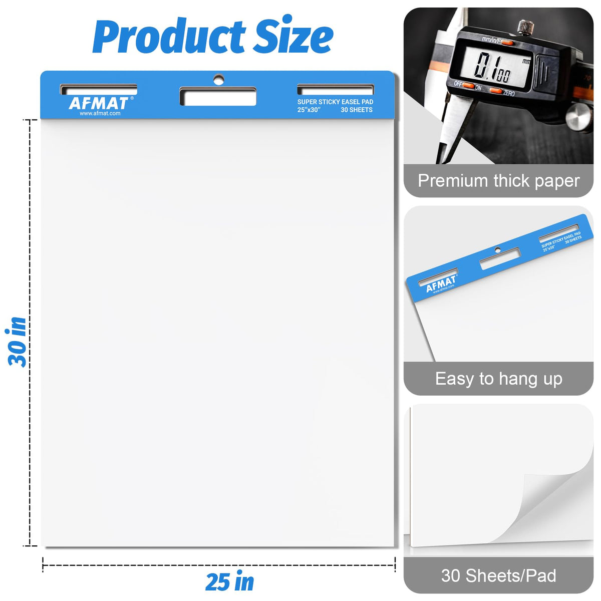 Self Stick Easel Pads 25 in x 30 in 30 Sheets 6 Pads I7680