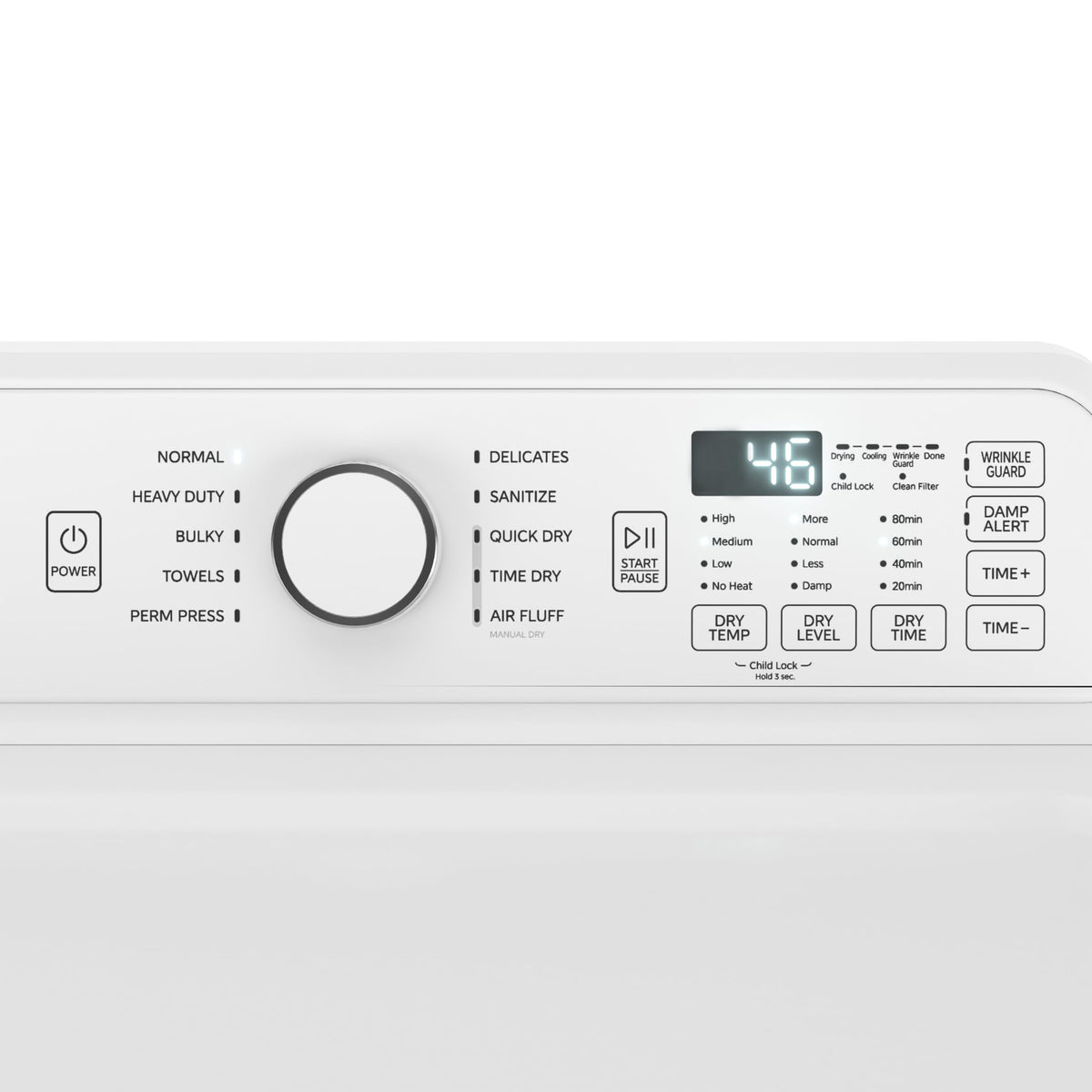 27-Inch 7.0 Cu. Ft. Electric Front Load Dryer A130