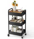 3-Tier Rolling Metal Utility Cart R83257