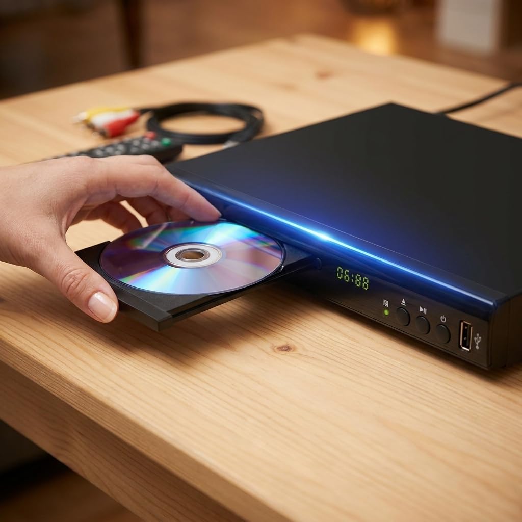 Blu Ray DVD Player 1080P Disc System with HDMI AV Cable W6923
