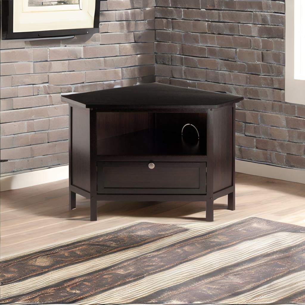 Espresso Corner TV Stand C815302
