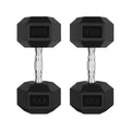 Rubber Coated Hex Dumbbell Set O3270