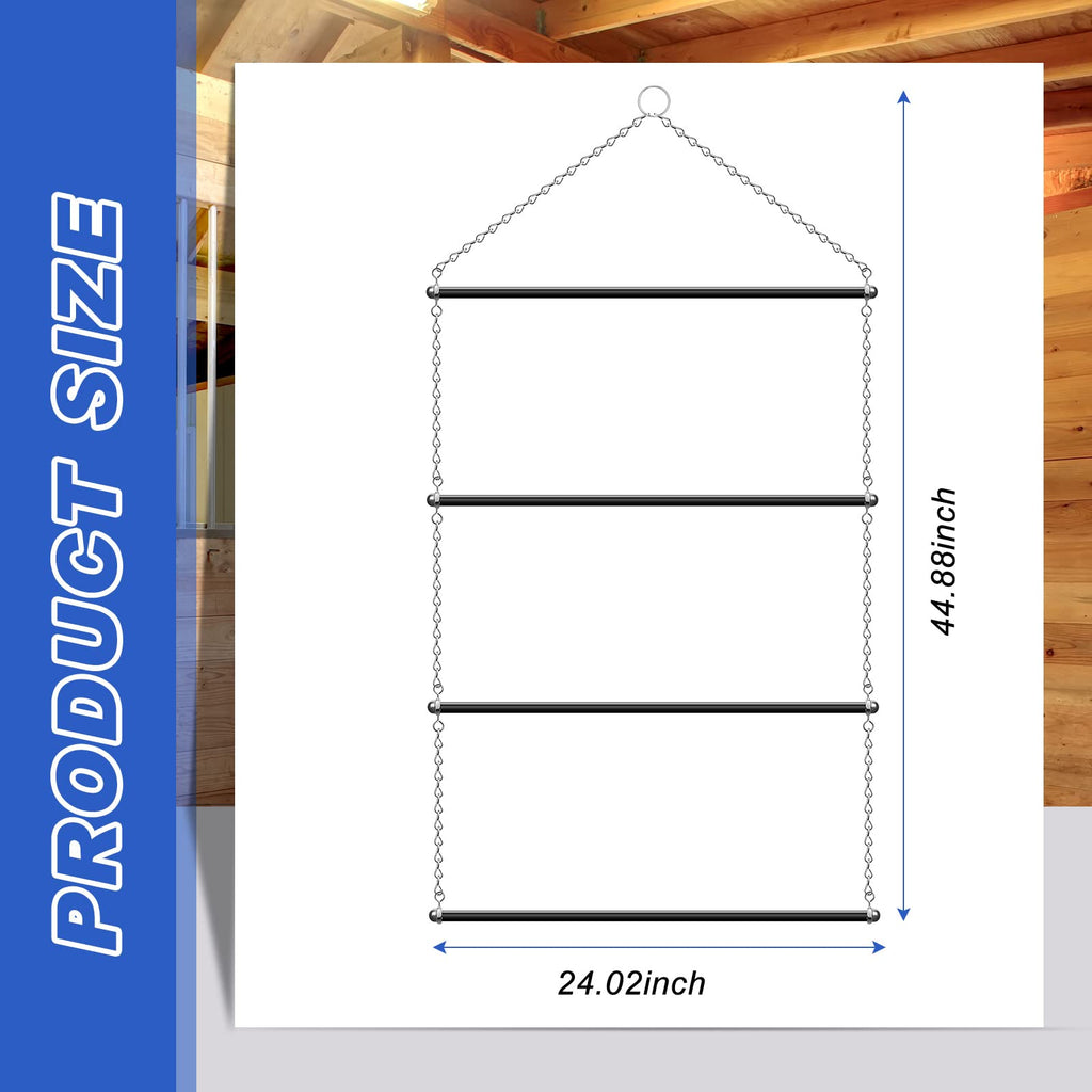 Black 24.02 x 44.88 Inch Blanket Rack U37626