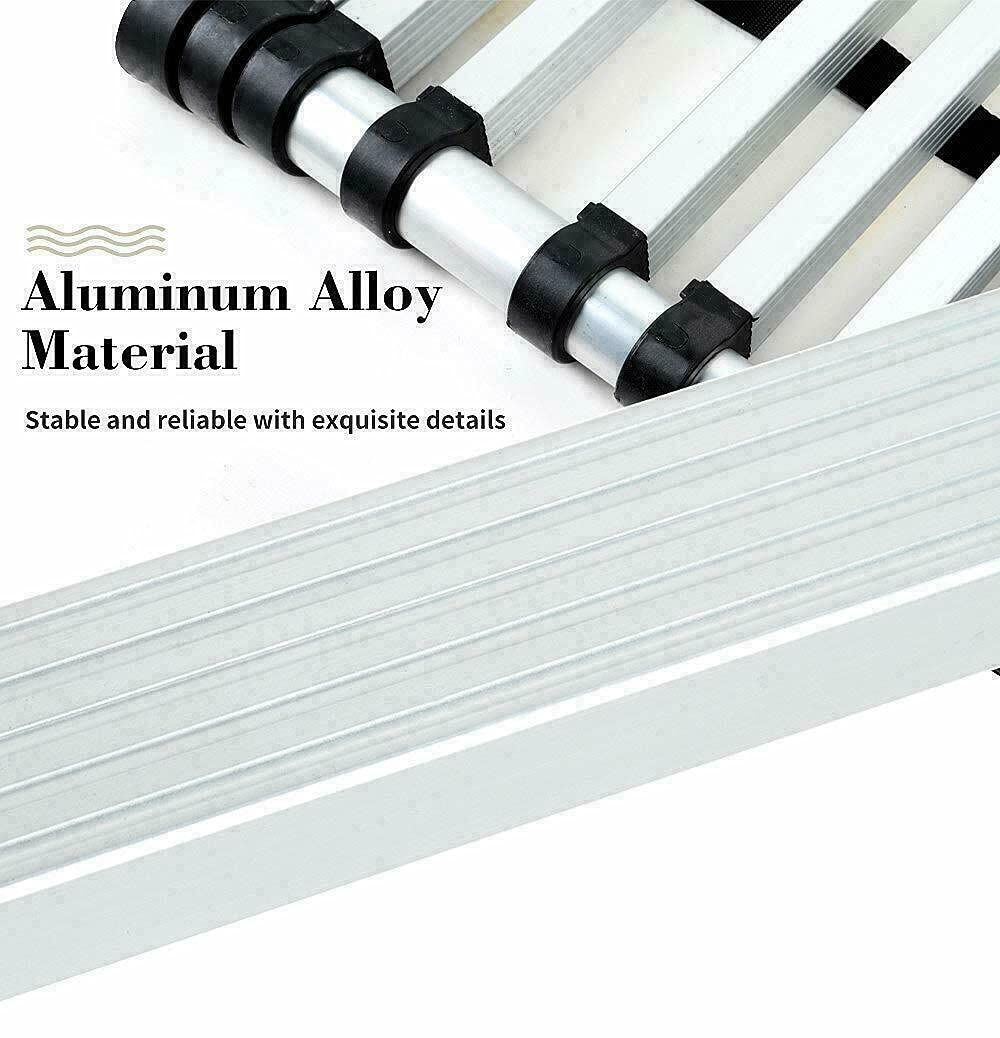 Aluminum Telescoping Ladder with Hooks, 20.3FT One Button Retraction 330lbs Capacity Q906597