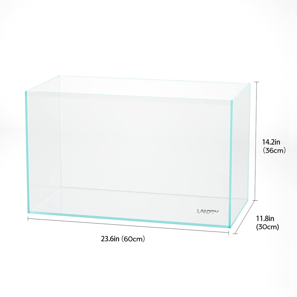 16 Gallon Ultra Clear Glass Rimless Fish Tank Z678190