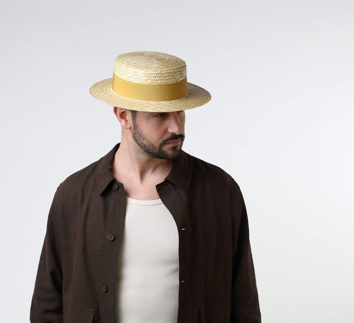 Straw Boater Hat P8680