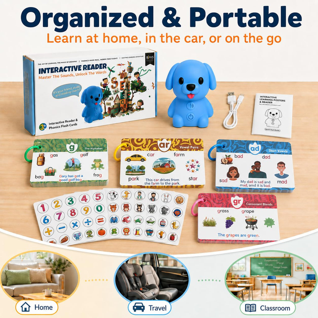 Phonics Learning Toy with Reader Dog, 148 Pages, 90 Stickers M47857