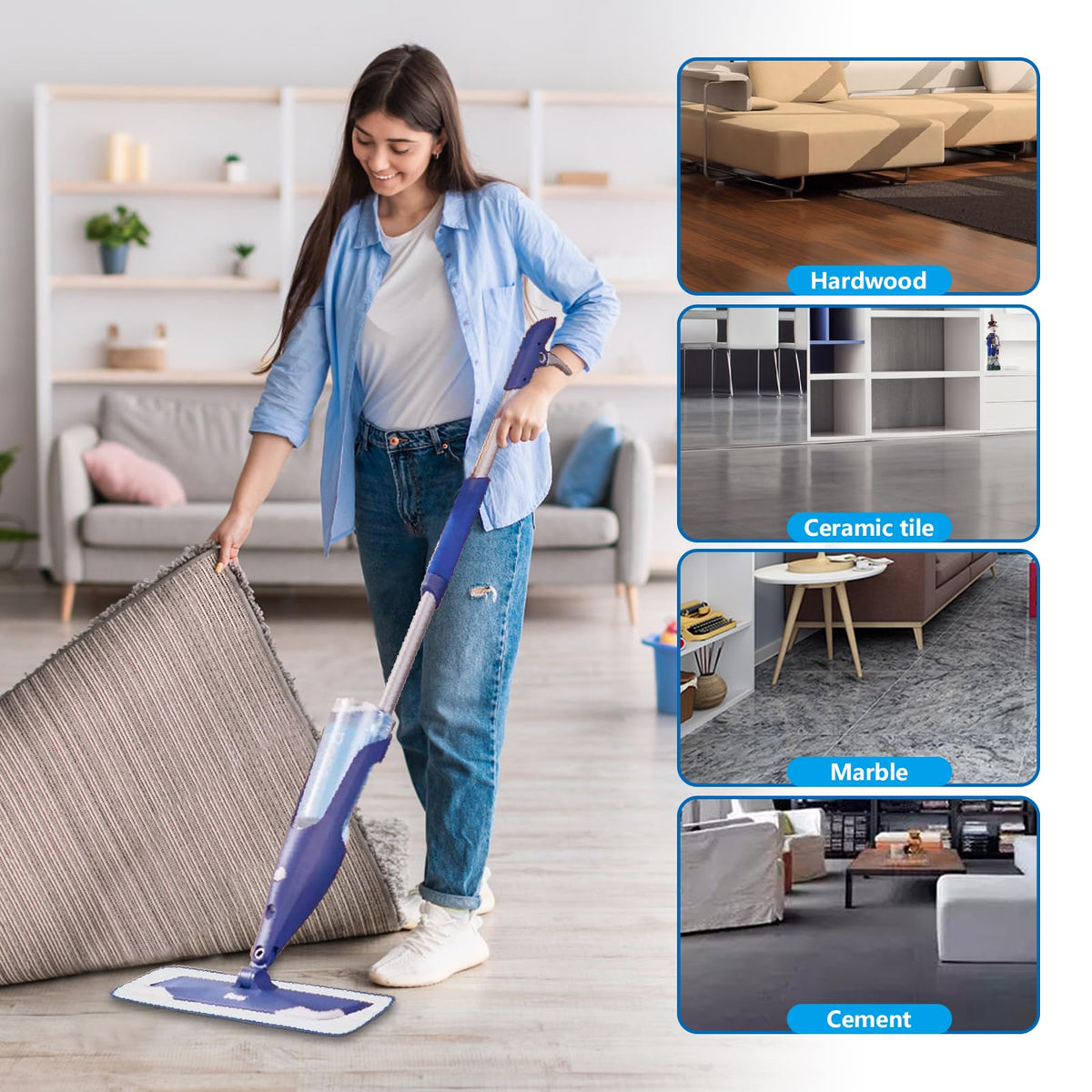 Washable Reusable Mop Pads S642197