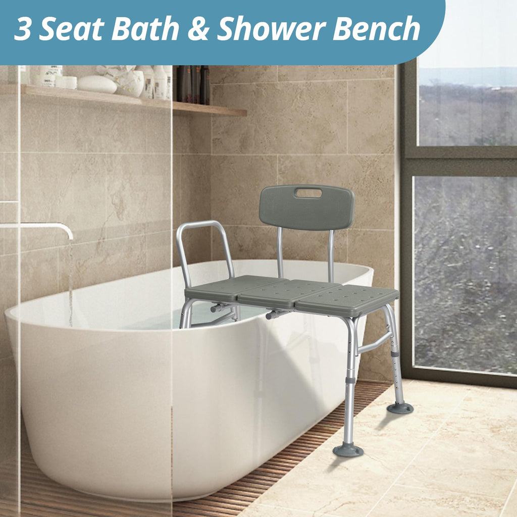 Tub Transfer Bench with Backrest and Armrest Q4670