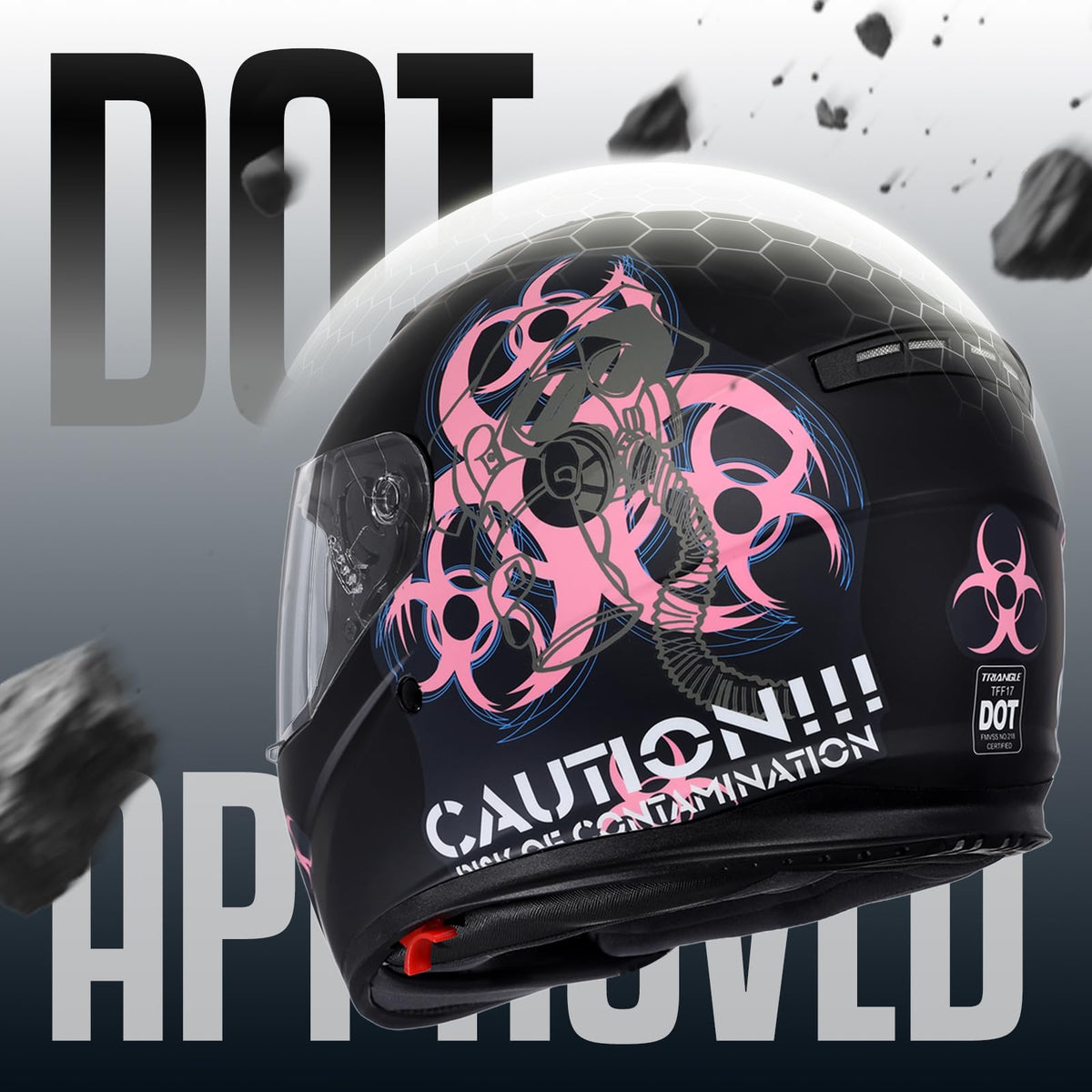 Full Face Dual Visor Motorcycle Helmet H747