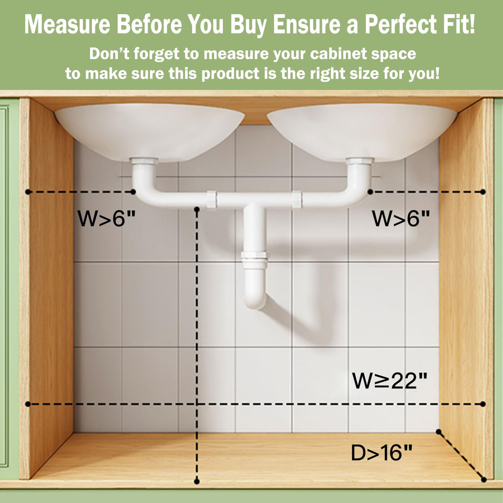 2-Pack 3-Tier Pull Out Under Sink Organizer J721