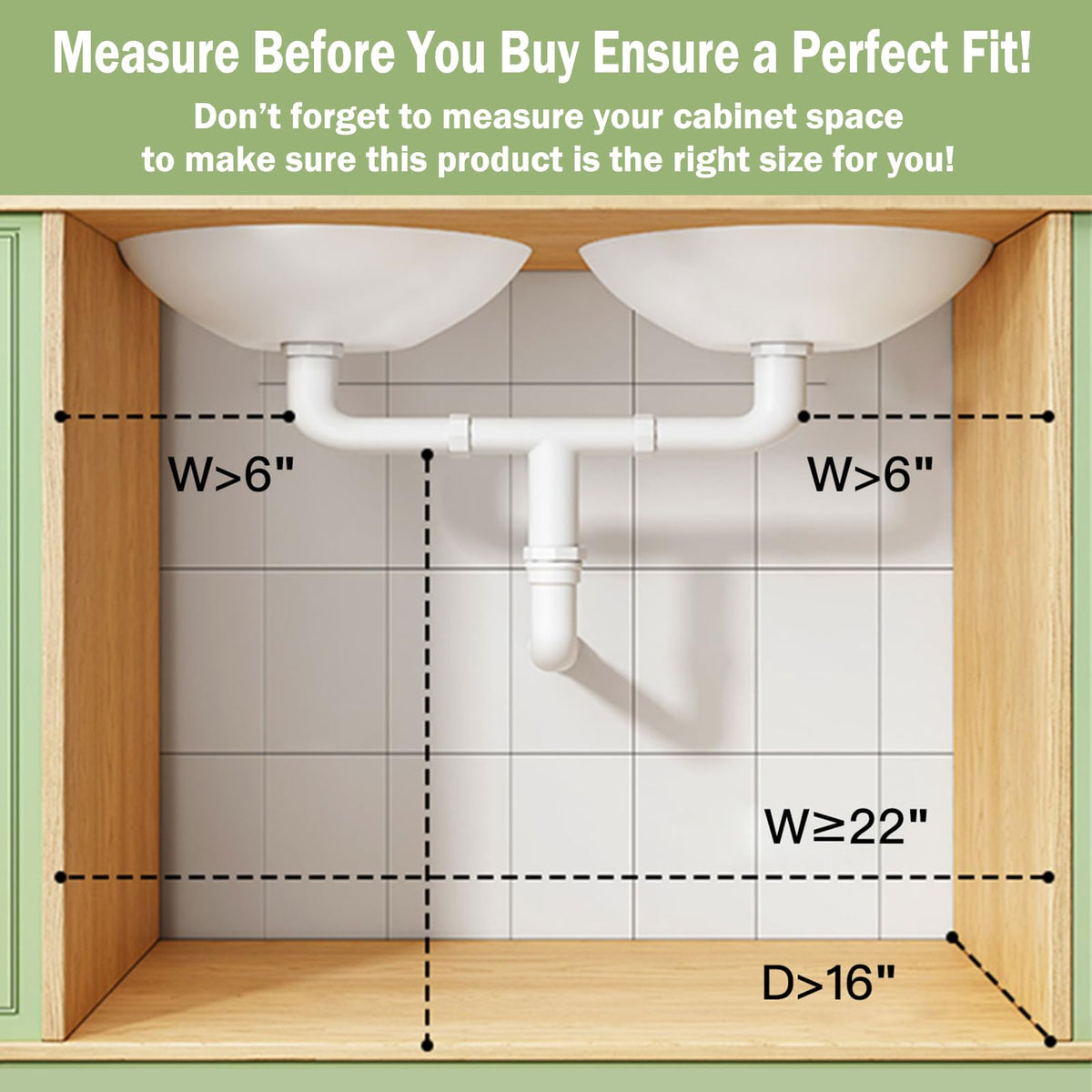 2-Pack 3-Tier Pull Out Under Sink Organizer J721