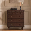 100% Solid Wood 5 Drawers Nightstand P623149