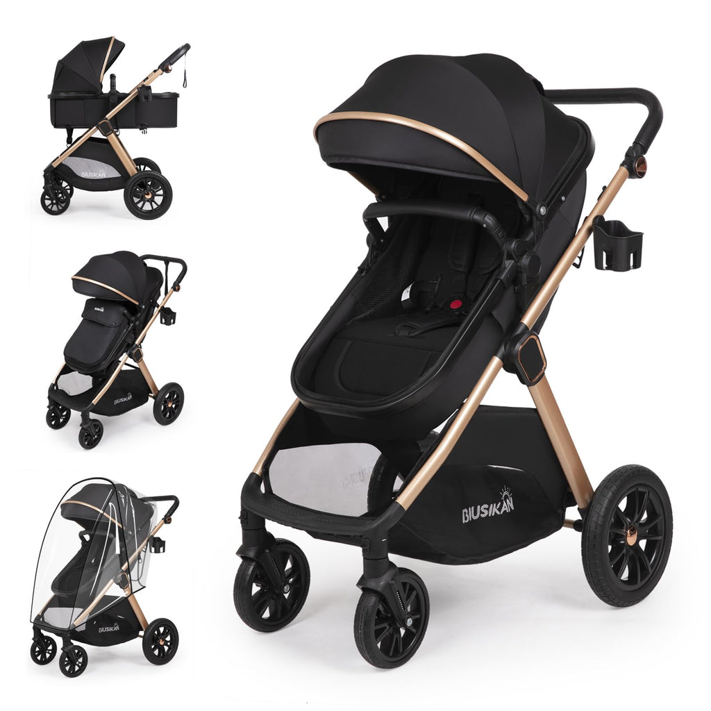 6-in-1 Convertible Baby Stroller with Bassinet F678