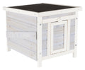 Small Outdoor Cat House with Raised Floor H9319