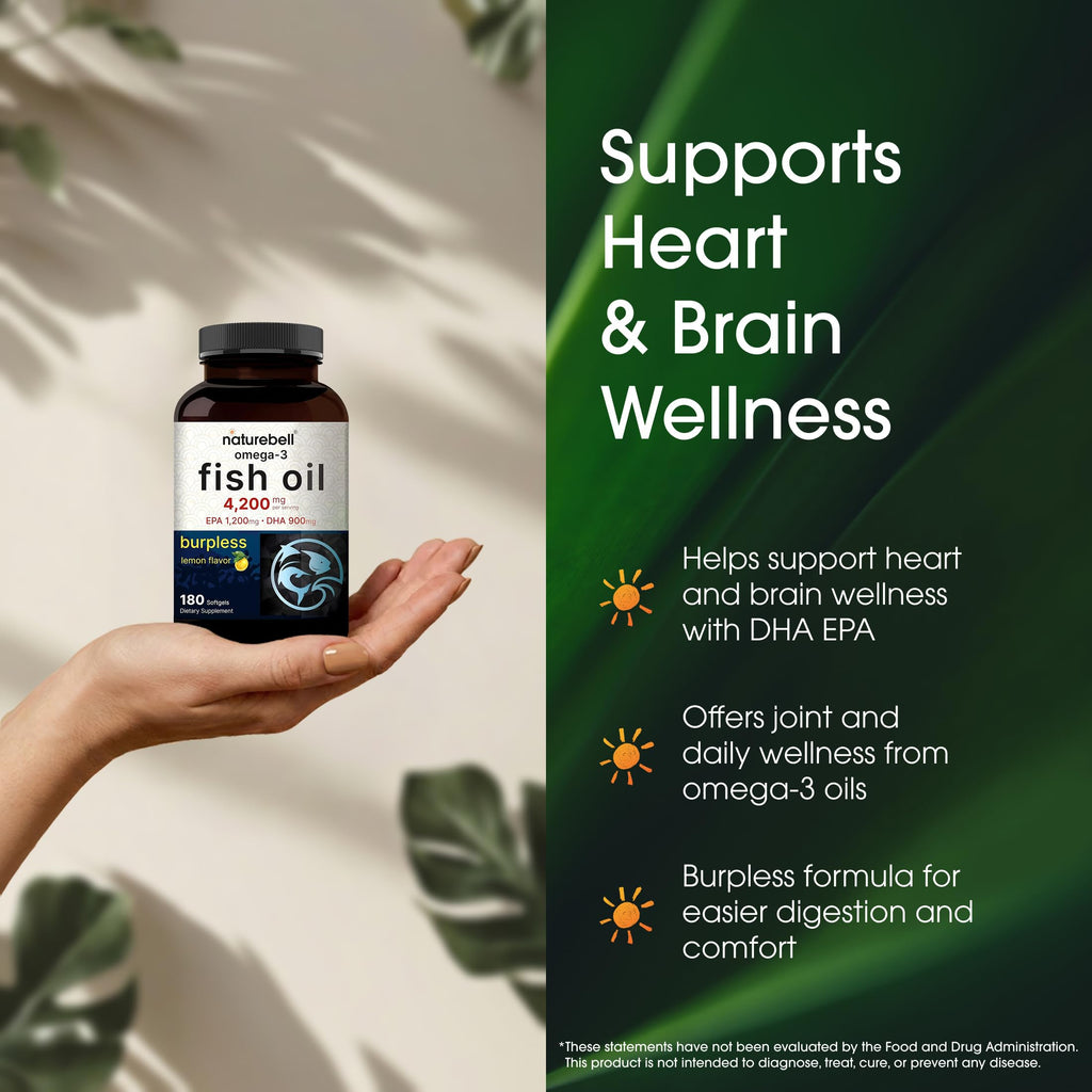 Omega-3 Fish Oil 180 Softgels Lemon Flavor R4511