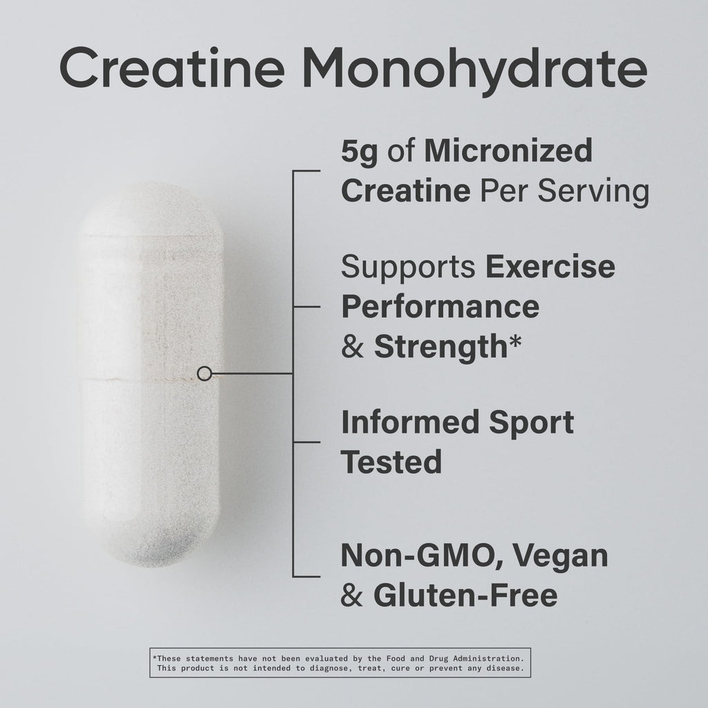Creatine Monohydrate Capsules 5g, 120 Count B414632