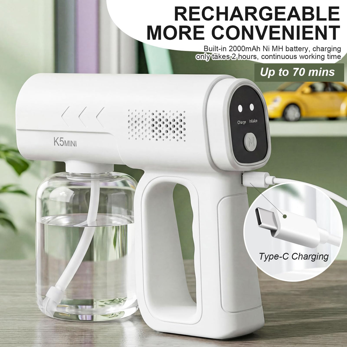 2 Pack Rechargeable Handheld Nano Sprayer K285262