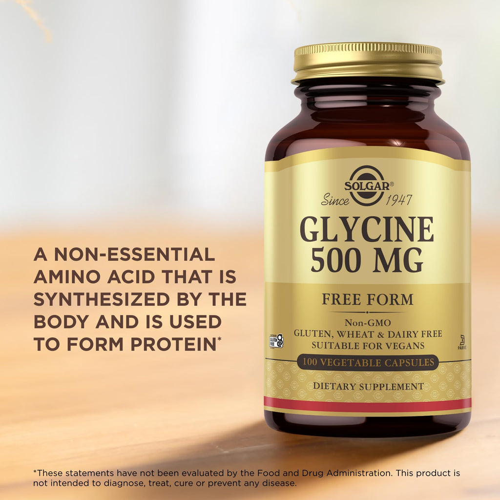 Glycine 500 mg 100 Vegetable Capsules C355366