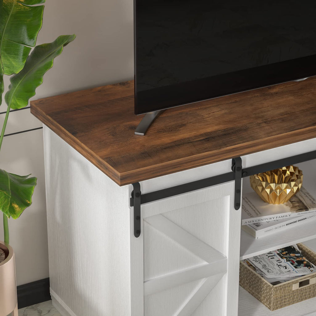 Bright White TV Stand for 65 Inch TV W620