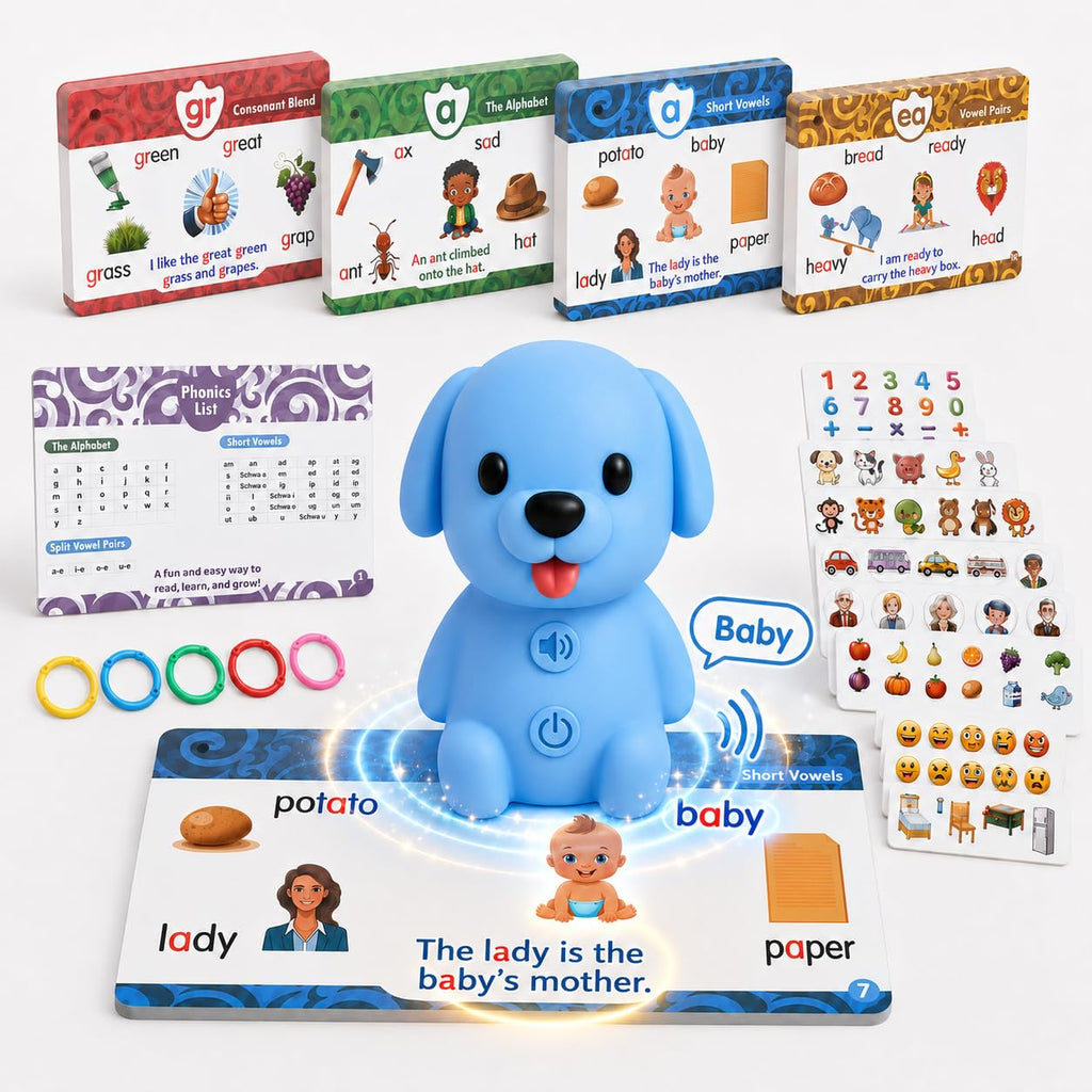 Phonics Learning Toy with Reader Dog, 148 Pages, 90 Stickers M47857
