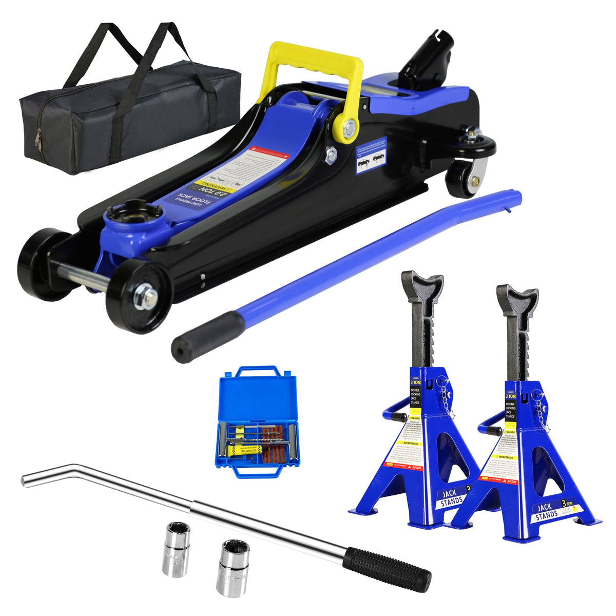 2 Ton Low Profile Steel Racing Floor Jack Z3641