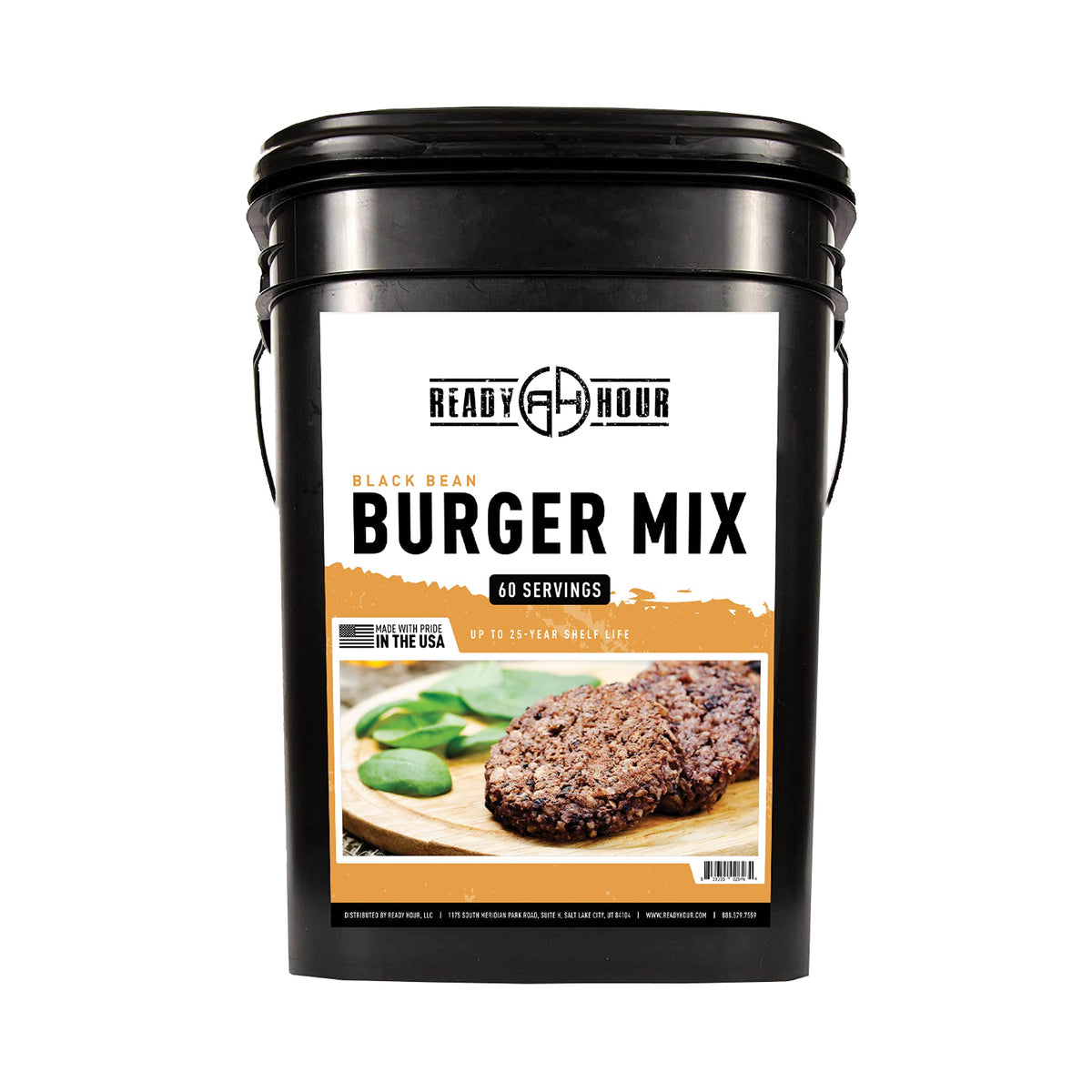 Black Bean Burger Mix 10 Resealable Pouches 60 Servings C51855
